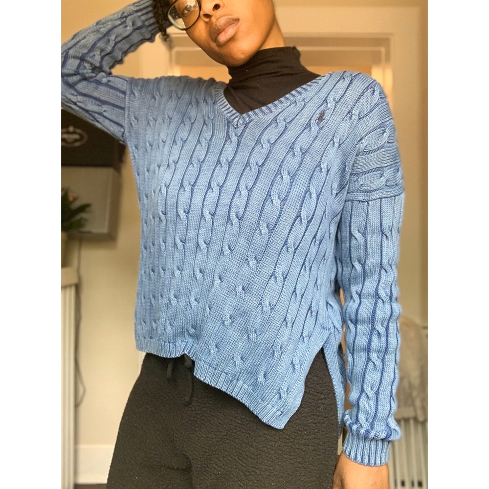 Polo Ralph Lauren Cable Knit V-Neck Sweater